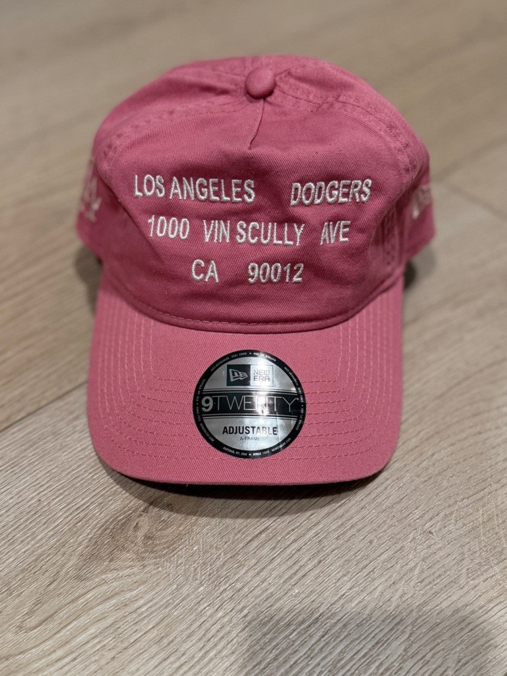 NWT Los Angeles Dodgers 1000 Vin Skully Ave Pink ball baseball hat NWT